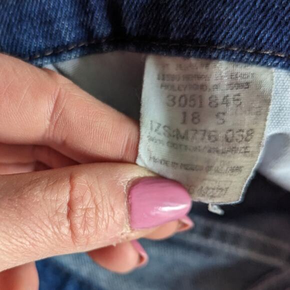 Lee Original Relaxed Fit Straight Leg Jeans sz 18S - Picture 3 of 4